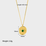 Geometric Luck Charms Pendant Necklace for Women