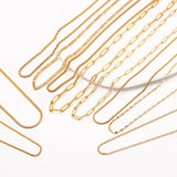 5Pcs Stainless Steel Chains 45+5cm DIY Necklace Lobster Clasp