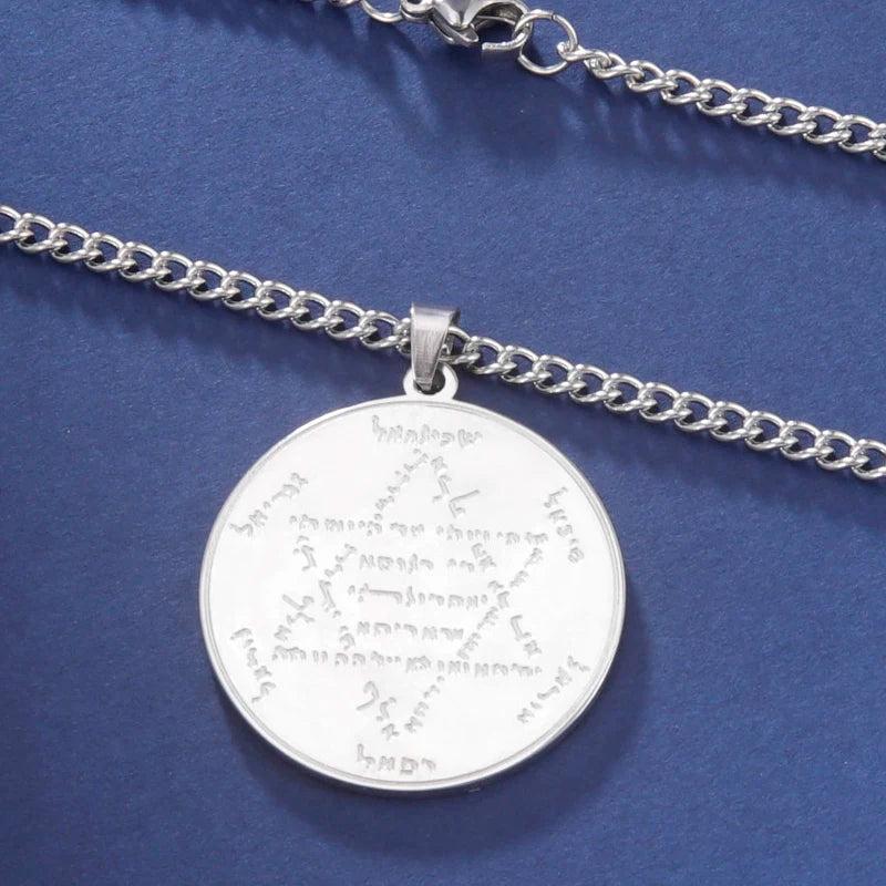 Kabbalistic Amulet Necklace Protection Stainless Steel Jewelry