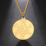 Kabbalistic Amulet Necklace Protection Stainless Steel Jewelry