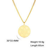 Kabbalistic Amulet Necklace Protection Stainless Steel Jewelry