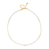 Glass Crystal Freshwater Pearl Necklace for Women