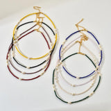 Glass Crystal Freshwater Pearl Necklace for Women
