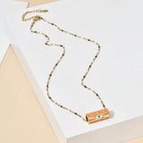 Boho Enamel Evil Eye Necklace for Women