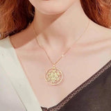 Metatron Cube Necklace Stainless Steel Pendant Spiritual Jewelry