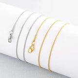 0.9/1.2mm Stainless Steel Mini Snake Chain Necklace