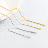 0.9/1.2mm Stainless Steel Mini Snake Chain Necklace