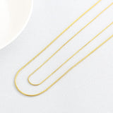 0.9/1.2mm Stainless Steel Mini Snake Chain Necklace