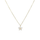 Waterproof Stainless Steel Flower Pendant Necklace for Women