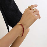Square Green Red Tennis Chain Choker Necklace Stainless Steel Bling