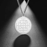Wheel of Fortune Protection Seal AGLA Solomon Kabbalah Amulet Pendant