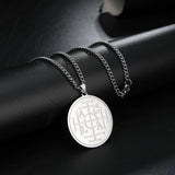 Wheel of Fortune Protection Seal AGLA Solomon Kabbalah Amulet Pendant