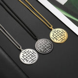 Wheel of Fortune Protection Seal AGLA Solomon Kabbalah Amulet Pendant