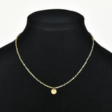 Crystal Beads Choker Pendant Necklace Stainless Steel Streetwear Collier Femme