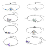 925 Silver Travel Magic Eye Bracelet Women's Jewelry