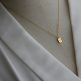 French Lavender Forever Love Pendant Necklace Stainless Steel 18k Plated