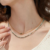 Natural Stone Women Chokers Necklace Short Collar Jewelry