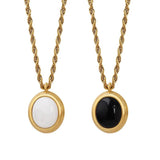 French Stainless Steel Plated Shell Necklace for Women