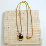French Stainless Steel Plated Shell Necklace for Women