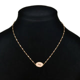 Feather Charm Pendant Stainless Steel Necklace for Women