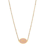 Feather Charm Pendant Stainless Steel Necklace for Women