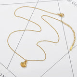 Stainless Steel Sea Shell Pendant Necklace for Women