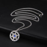 Star of David Crystal Pendant Necklace Hebrew Amulet Jewish Jewelry