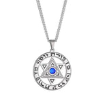 Star of David Crystal Pendant Necklace Hebrew Amulet Jewish Jewelry