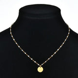Rainbow Drawing Pendant Link Chain Necklace Stainless Steel Necklace