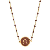 Stainless Steel Zodiac Sign Necklace Constellation Pendant Chain