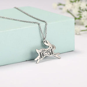 Myshape Forest Outdoor Scenery Necklace Men Jewelry