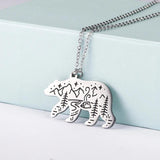 Myshape Forest Outdoor Scenery Necklace Men Jewelry