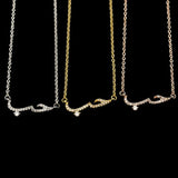 Arabic Love Statement Necklace Women Bff Gift Kolye Choker Necklace