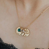 Personalized Mom Custom Necklace Engrave Name Birthstone Gift Jewelry