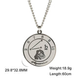 Skyrim Stainless Steel Zodiac Necklace Astrology Star Sign