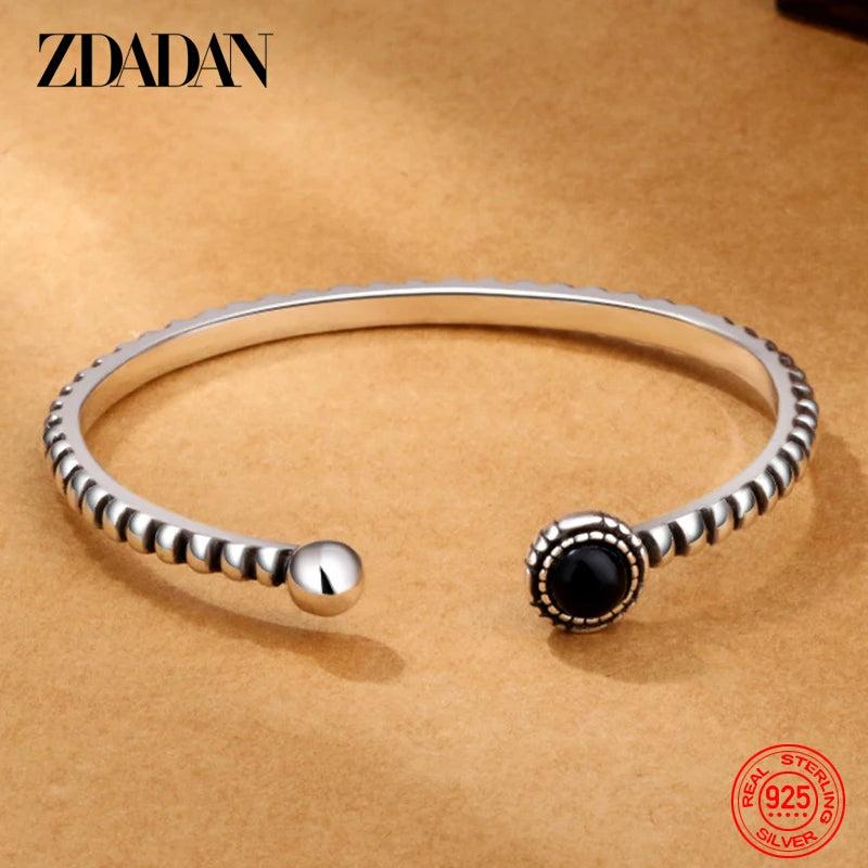 925 Silver Agate Bangle & Bracelet Wedding Gift