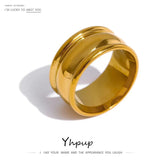 Stainless Steel Minimalist Round Ring 18K PVD Plated