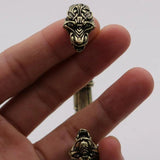 Wolf Head Bracelet Viking Bangle Talisman Jewelry with bag