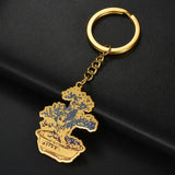 Personalized Engraved Logo Picture Keychain - Stainless Steel Custom Drawing
