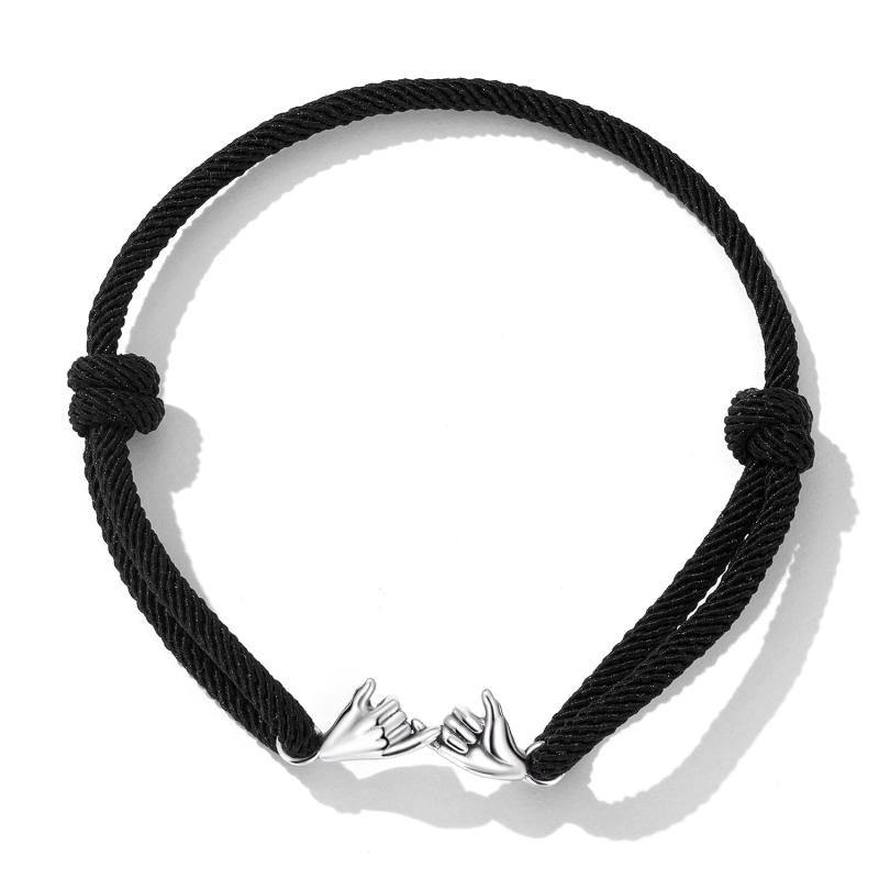 925 Silver Bracelet Fish Dragonfly Design Adjustable Women's Jewelry Gift