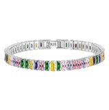 Radiant Cut Moissanite Diamond Tennis Bracelet