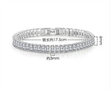 Radiant Cut Moissanite Diamond Tennis Bracelet
