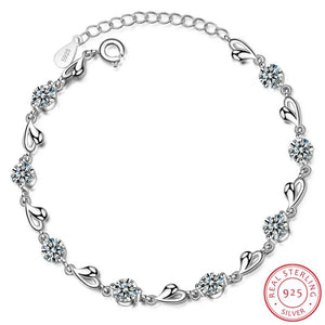 0.5CT Moissanite Love Bracelet S925 Sterling Silver Jewelry