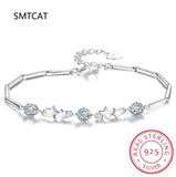 D Moissanite Star Bracelet S925 Sterling Silver