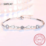 D Moissanite Star Bracelet S925 Sterling Silver