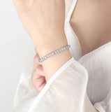 5mm Moissanite Tennis Bracelet 925 Sterling Silver Wedding Bangle