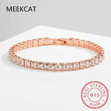 5mm Moissanite Tennis Bracelet 925 Sterling Silver Wedding Bangle