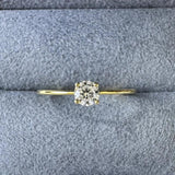 925 Silver 4MM Moissanite Diamond Wedding Ring for Women