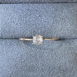 925 Silver 4MM Moissanite Diamond Wedding Ring for Women