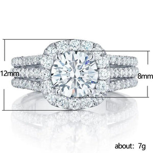 925 Silver Moissanite Ring for Women